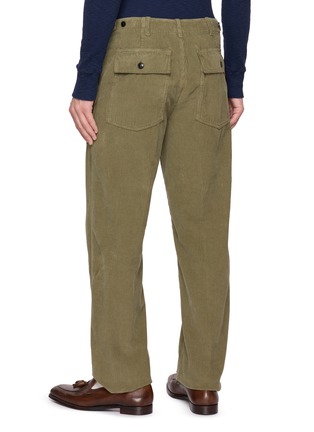 背面 - 点击放大 - FORTELA - Straight Leg Cotton Corduroy Fatigue Pants