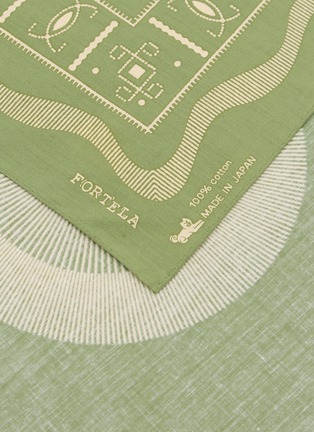 细节 - 点击放大 - FORTELA - Circle Printed Cotton Bandana