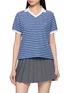 首图 - 点击放大 - CLOVE - Multi Striped Contrast Trim Polo Shirt