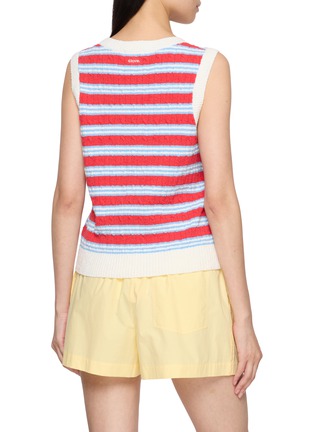 背面 - 点击放大 - CLOVE - Bouclé Striped Contrast Trim Vest