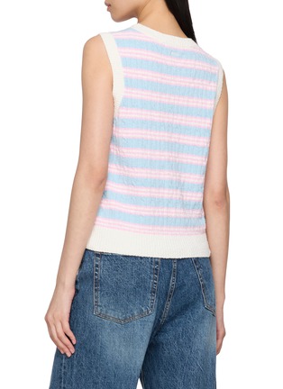 背面 - 点击放大 - CLOVE - Bouclé Striped Contrast Trim Vest