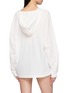 背面 - 点击放大 - CLOVE - Long Sleeve Deep V-Neck Lace Up Hooded Cotton Top