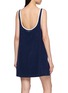 背面 - 点击放大 - CLOVE - Scoop Neck Contrast Trim Cotton Terry Mini Dress