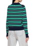 背面 - 点击放大 - CLOVE - Striped Button Placket Polo Collar Sweater