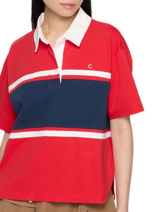  - CLOVE - Logo Colourblock Cotton Polo Shirt