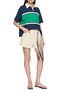 模特儿示范图 - 点击放大 - CLOVE - Logo Colourblock Cotton Polo Shirt