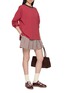 模特儿示范图 - 点击放大 - CLOVE - Saint Long Sleeve Striped Cotton Top