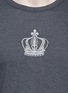 细节 - 点击放大 - DOLCE & GABBANA - 皇冠刺绣纯棉T恤