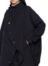  - ANREALAGE - Ball Pinstripe Stand Collar Coat