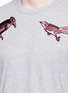 细节 - 点击放大 - DOLCE & GABBANA - 雀鸟刺绣纯棉T恤