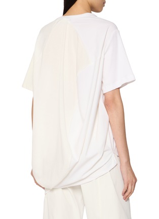 背面 - 点击放大 - ANREALAGE - Asymmetric Hem Draped Patchwork T-Shirt
