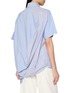 背面 - 点击放大 - ANREALAGE - Curved Hem Asymmetrical Patchwork Shirt