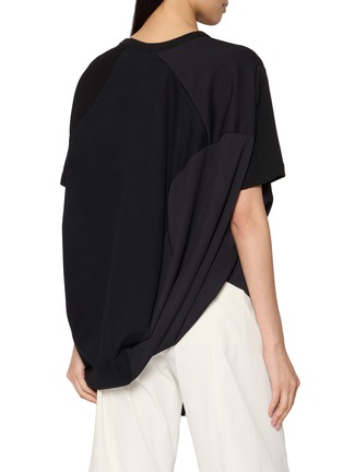 背面 - 点击放大 - ANREALAGE - Asymmetric Hem Draped Patchwork T-Shirt