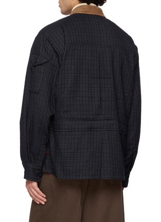 背面 - 点击放大 - BAZISZT - Dario Embroidered Textured Cotton Shirt Jacket