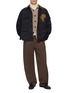 模特儿示范图 - 点击放大 - BAZISZT - Dario Embroidered Textured Cotton Shirt Jacket