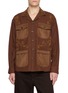 首图 - 点击放大 - BAZISZT - Anakin Embroidered Contrast Corduroy Pocket Overshirt
