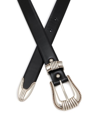 细节 - 点击放大 - TOGA VIRILIS ACCESSORIES - Metal Leather Belt