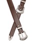 细节 - 点击放大 - TOGA VIRILIS ACCESSORIES - Double Buckle Leather Belt