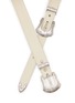 细节 - 点击放大 - TOGA VIRILIS ACCESSORIES - Double Buckle Leather Belt