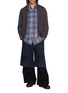 模特儿示范图 - 点击放大 - JUUN.J - Drawstring Dark Wash Shorts