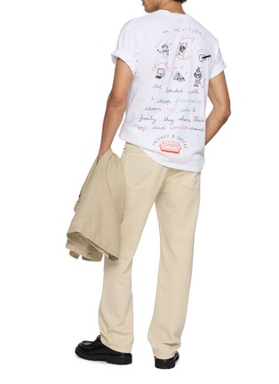 模特儿示范图 - 点击放大 - MAISON LABICHE - x Friends Patureau Friends & Coffee Cotton T-Shirt