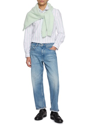 模特儿示范图 - 点击放大 - MAISON LABICHE - Striped Oxford Shirt