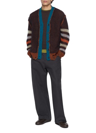 模特儿示范图 - 点击放大 - BEAUTIFUL PEOPLE - Reversible Mohair Wool Cardigan