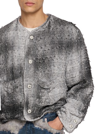  - DOUBLET - Smog Air Stained Cotton Blend Tweed Jacket