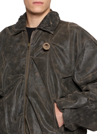  - DOUBLET - Deflated Balloon Leather Jacket