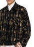  - DOUBLET - Dust Flocky Striped Cotton Pyjama Shirt