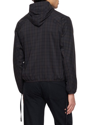 背面 - 点击放大 - POST ARCHIVE FACTION - Diagonal Zip Chequered Jacket