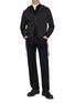 模特儿示范图 - 点击放大 - POST ARCHIVE FACTION - Diagonal Zip Chequered Jacket