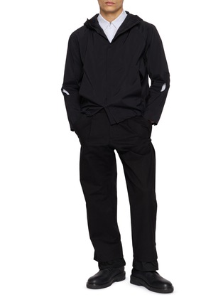 模特儿示范图 - 点击放大 - POST ARCHIVE FACTION - Long Sleeve Zip Up Cotton Shirt