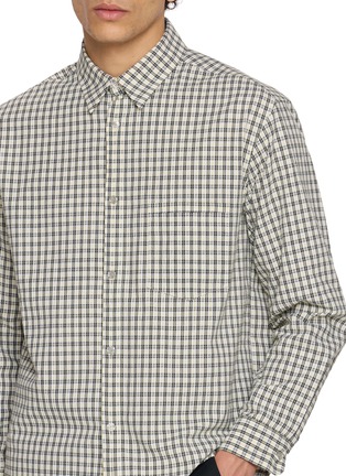  - POST ARCHIVE FACTION - Mini Chequered Cotton Button-Up Shirt