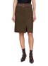 首图 - 点击放大 - MO&CO. - Belted Front Slit Cotton Midi Skirt