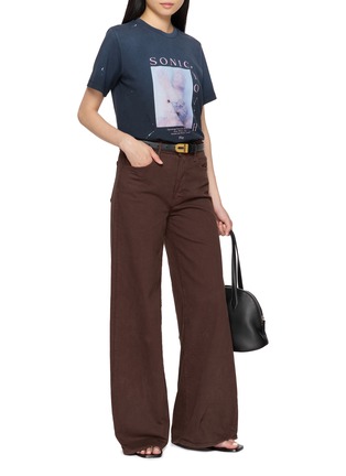 模特儿示范图 - 点击放大 - MO&CO. - X Sonic Youth Graphic Cotton T-Shirt