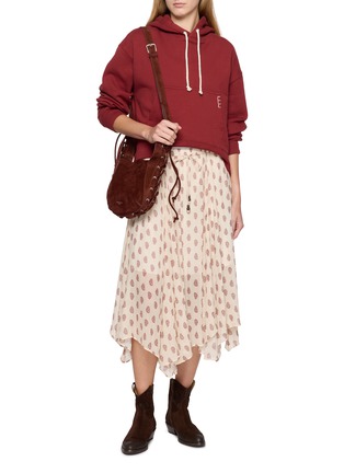 模特儿示范图 - 点击放大 - MO&CO. - Floral Printed Chiffon Midi Skirt