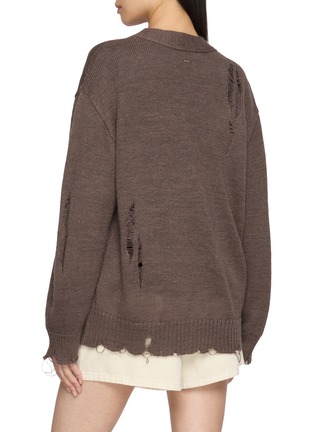 背面 - 点击放大 - MO&CO. - Distressed Detail Cardigan