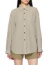 首图 - 点击放大 - MO&CO. - Striped Long Sleeve Shirt