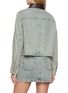 背面 - 点击放大 - MO&CO. - Contrast Collar Cotton Denim Jacket