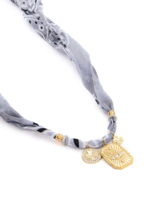 细节 - 点击放大 - BADHNATI - Iron Pendant Beaded Crystal Necklace