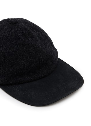 细节 - 点击放大 - COMME DES GARÇONS HOMME - Wool Herringbone Suede Brim Baseball Cap