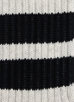 细节 - 点击放大 - COMME DES GARÇONS HOMME - Ribbed Pile Line Cotton Socks