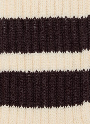 细节 - 点击放大 - COMME DES GARÇONS HOMME - Ribbed Pile Line Cotton Socks