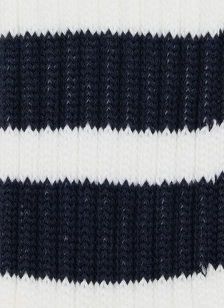 细节 - 点击放大 - COMME DES GARÇONS HOMME - Ribbed Pile Line Cotton Socks