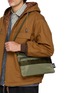 模特儿示范图 - 点击放大 - COMME DES GARÇONS HOMME - X BRIEFING Check Pattern Nylon Twill Reversible Sacoche Bag