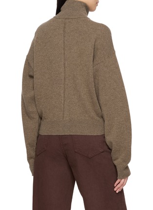 背面 - 点击放大 - EDITION - Zip Up Stand Collar Knit Cardigan