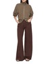 模特儿示范图 - 点击放大 - EDITION - Zip Up Stand Collar Knit Cardigan