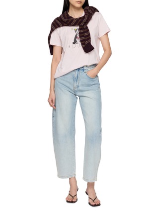 模特儿示范图 - 点击放大 - EDITION - Printed Cotton T-shirt