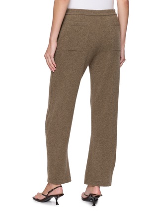 背面 - 点击放大 - EDITION - Drawstring Waistband Straight Leg Cashmere Knit Pants